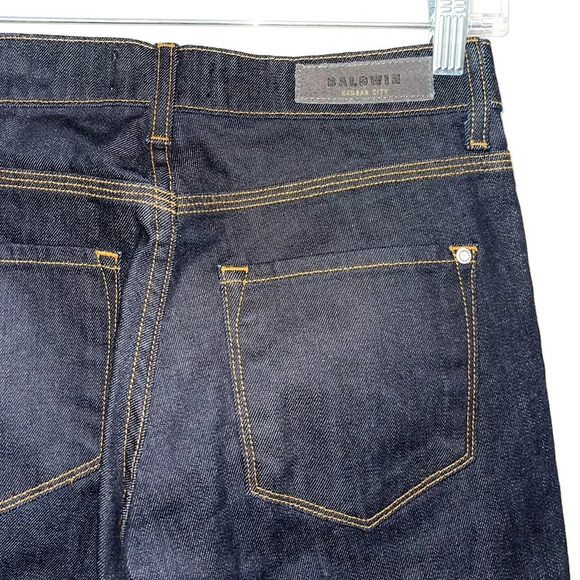 Baldwin Kansas City Cindy NWT Dark Wash Mid-rise Straight Leg Jeans 27 Women’s - Picture 7 of 14